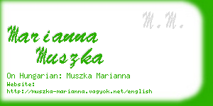 marianna muszka business card